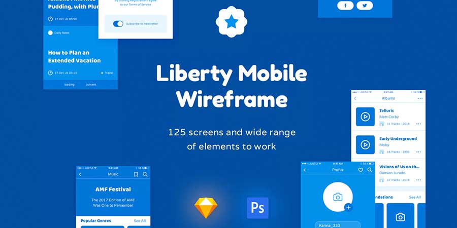 Liberty Wireframe Kit